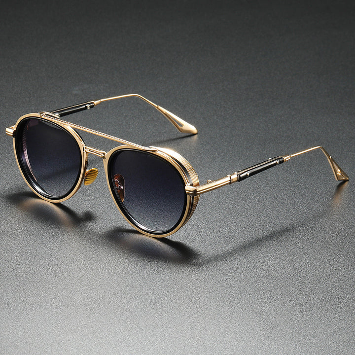 Women's Designer Sunglasses with Luxurious Metal Frame and Retro Accents Kalsten