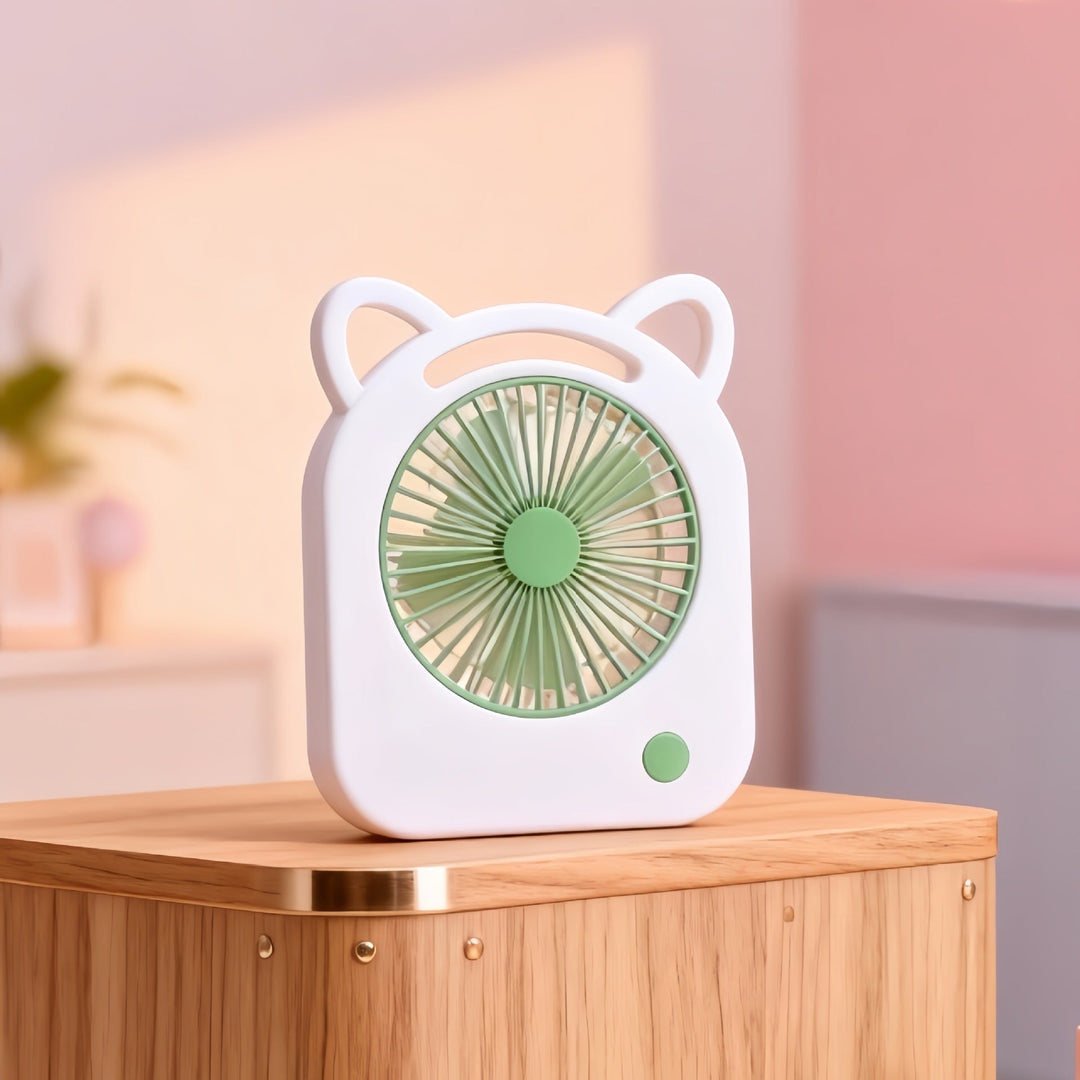 Ladies handheld fan with cute cat design Kalsten