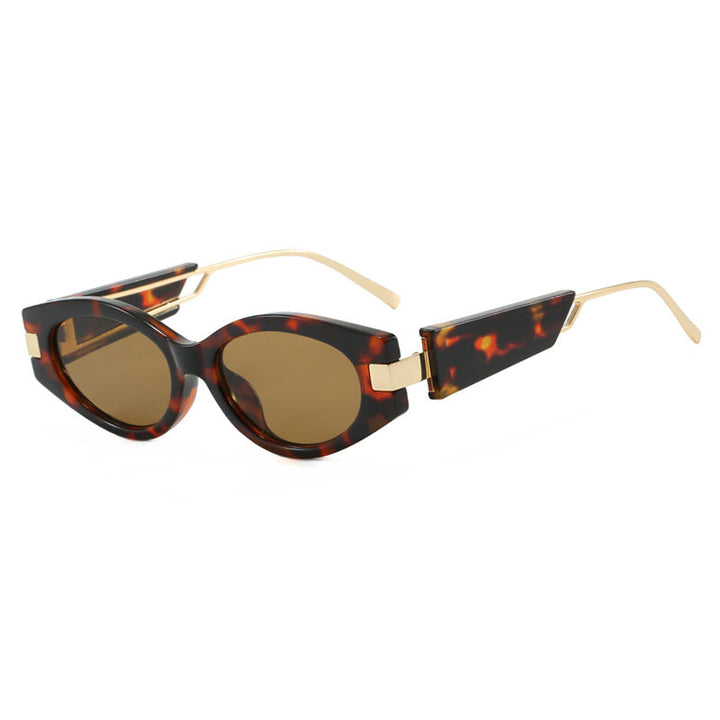 Ladies elegant Cat-Eye sunglasses with gold accents Kalsten