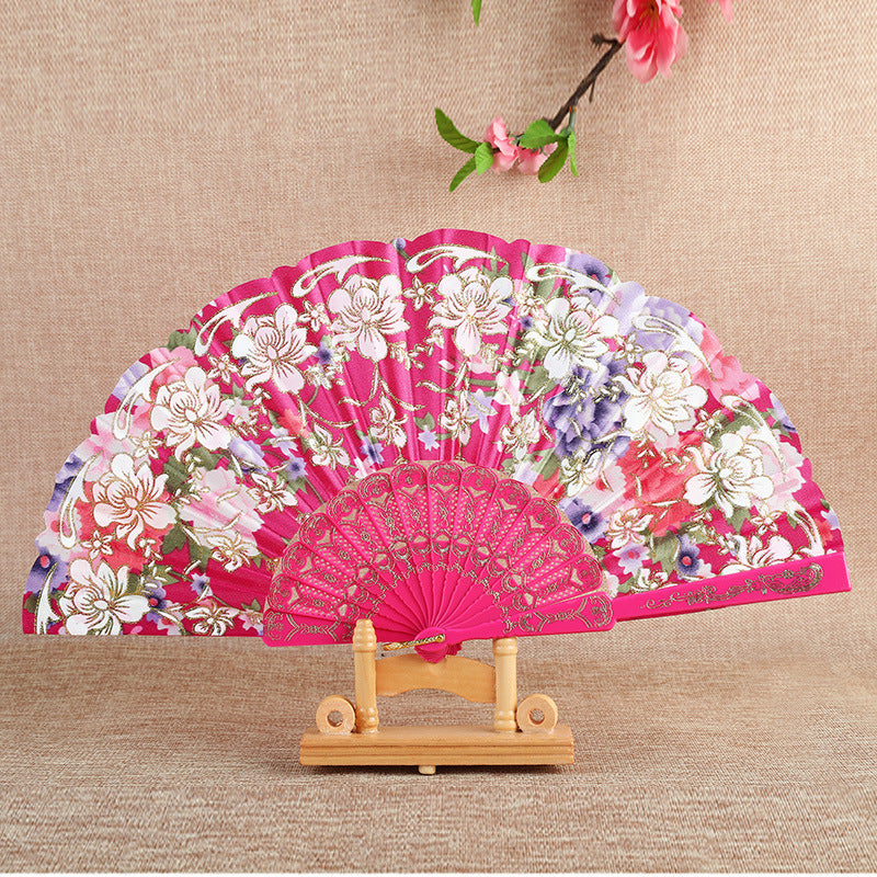 Ladies Elegant Hand Fan with Intricate Floral Patterns Kalsten