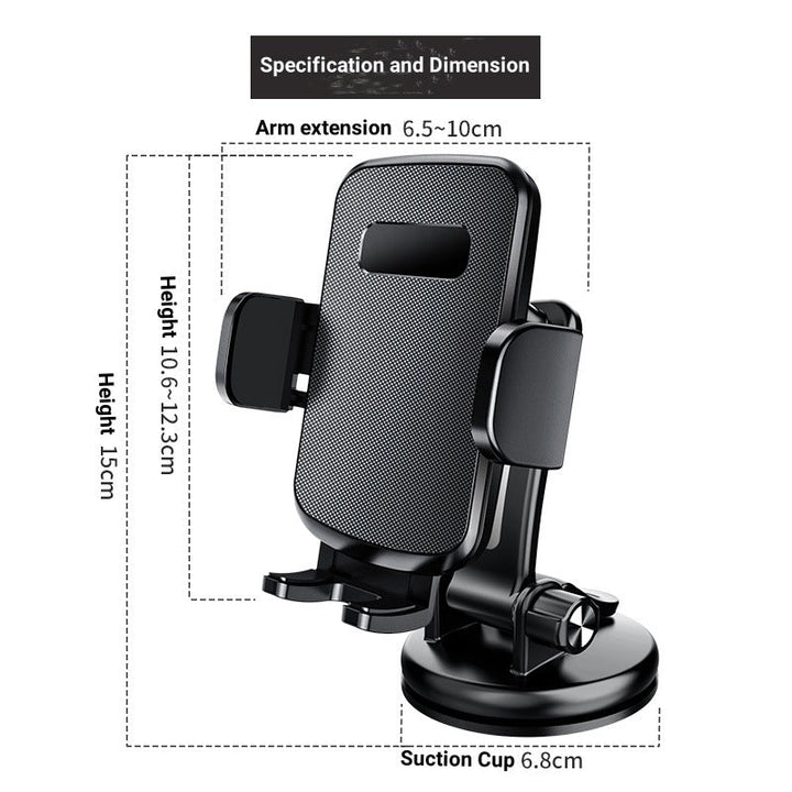 Unisex Auto-Smartphone-Mount with 360-Degree Rotating Mechanism Kalsten