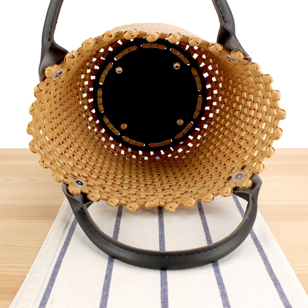 Basket bag with high-quality artificial leather handle Kalsten