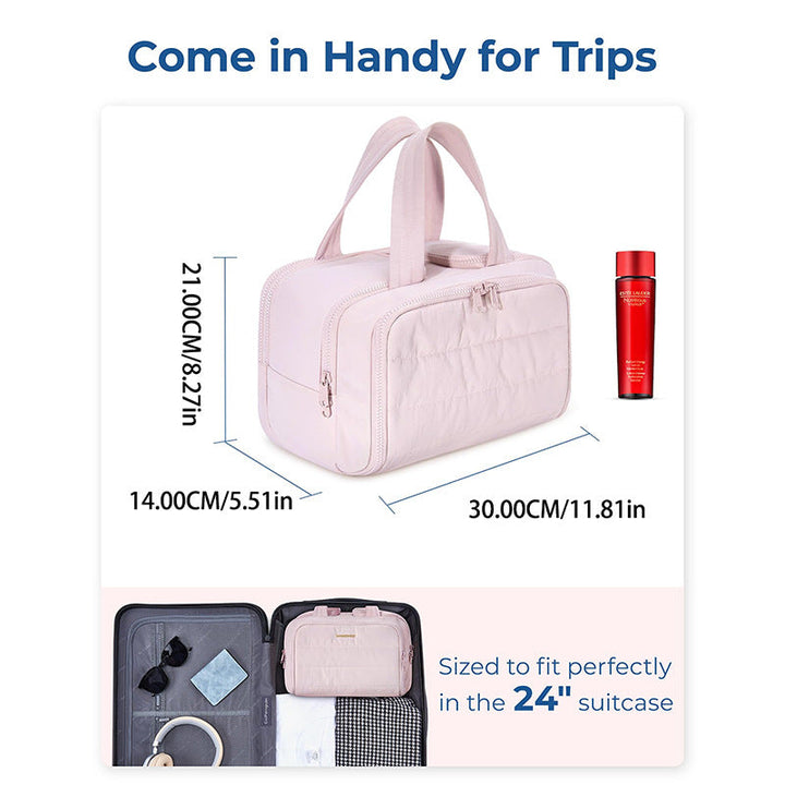 Cosmetic organizer bag with insulated lining Kalsten