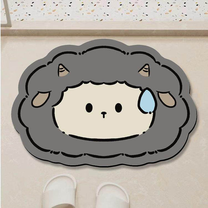 Cute Cat-Themed Bath Mat Kalsten