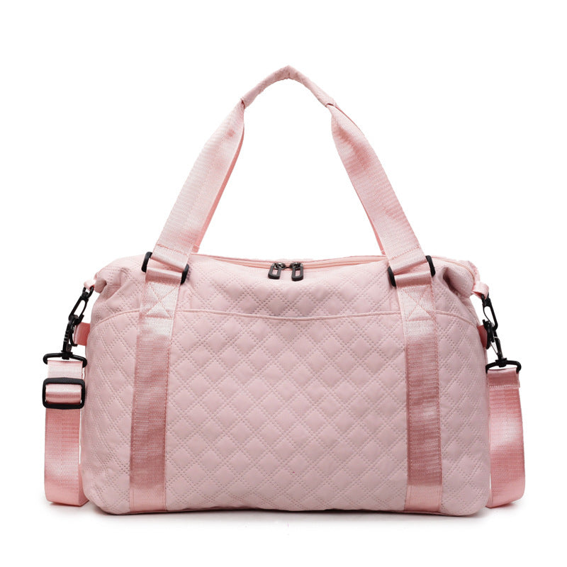 Quilted Fabric Travel Duffle Bag Kalsten