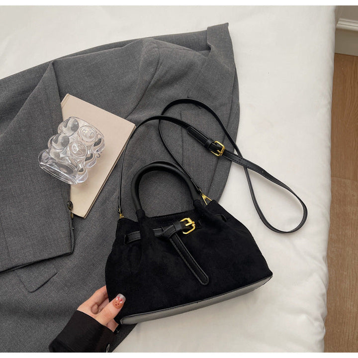 Elegant Suede Handheld Bag Kalsten
