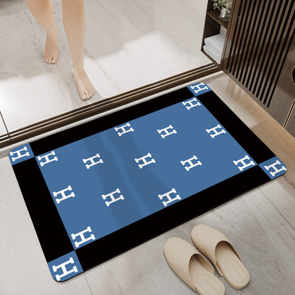 Elegant Monogrammed Bathroom Mat Acalora