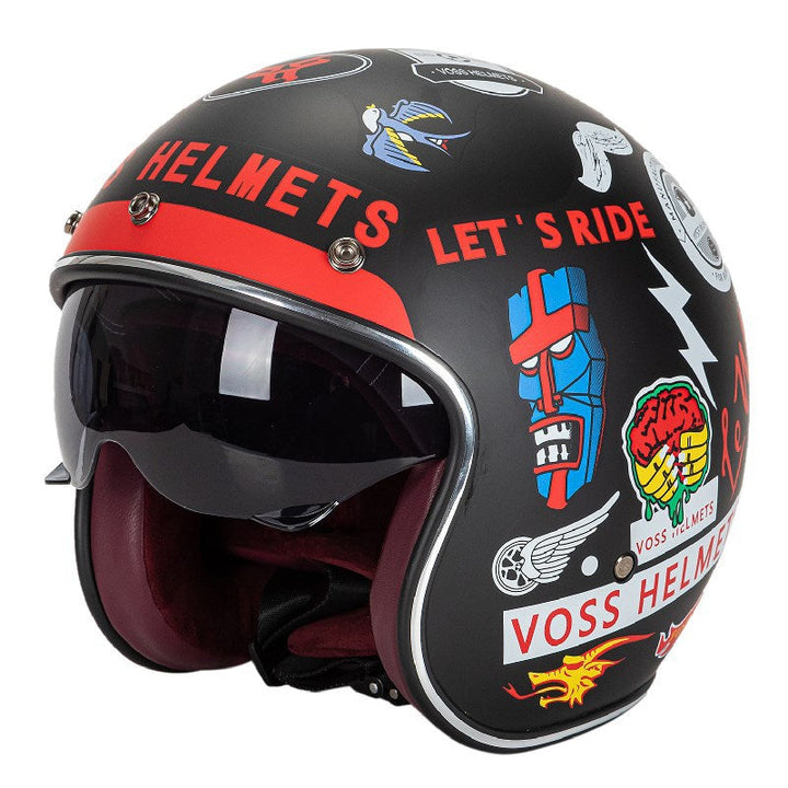 Classic Jet-Style Motorcycle Helmet Kalsten
