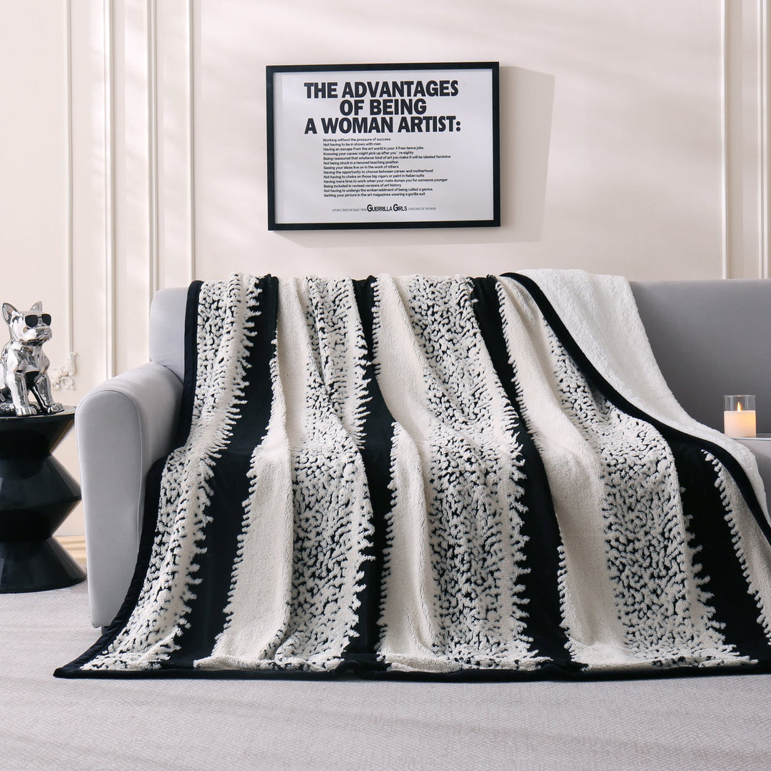 Chic Floral Pattern Throw Blanket Kalsten
