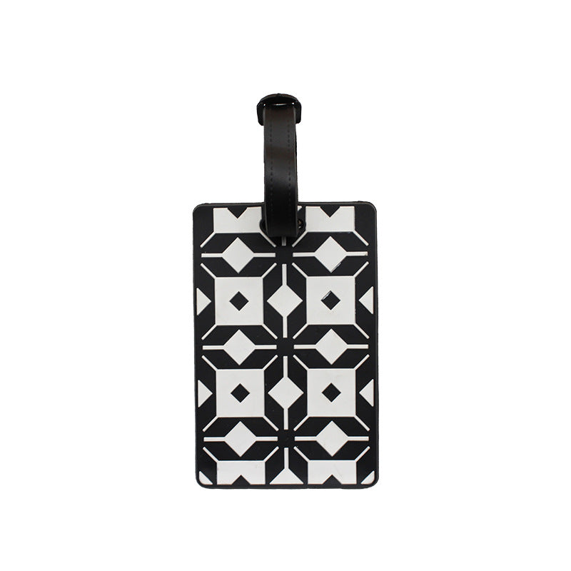 Unisex Luggage Tag with Modern Geometric Design Kalsten