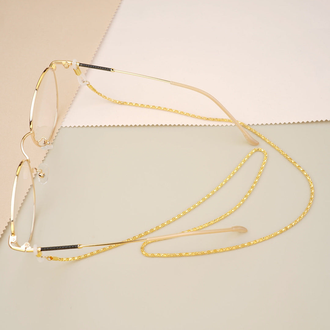 Gold-Plated Twisted Link Eyewear Chain Kalsten