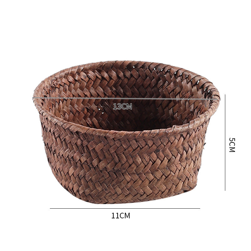 Handmade Natural Fiber Storage Basket Kalsten