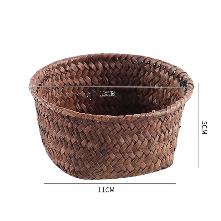 Handmade Natural Fiber Storage Basket Kalsten