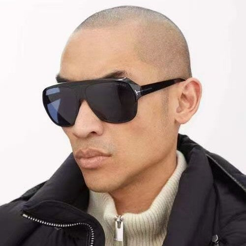 Women's fashionable sunglasses with distinctive geometry and brown lenses Kalsten