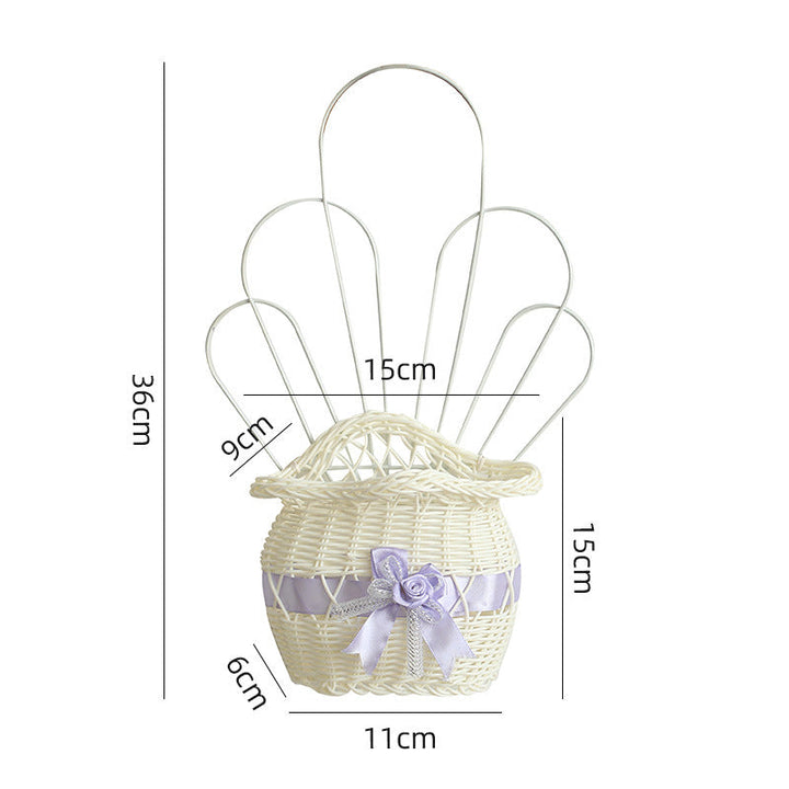 Decorative Woven Flower Basket Kalsten