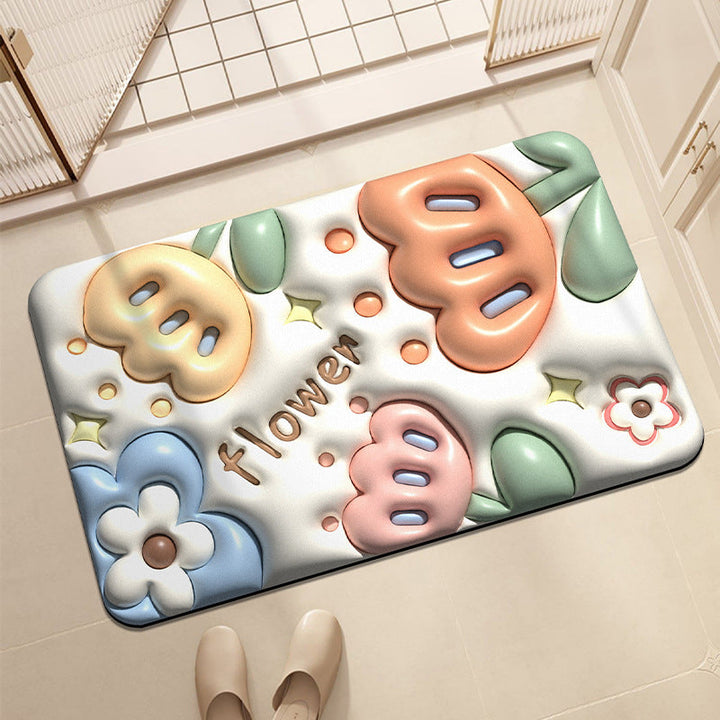 Cute Panda-Themed Bath Mat