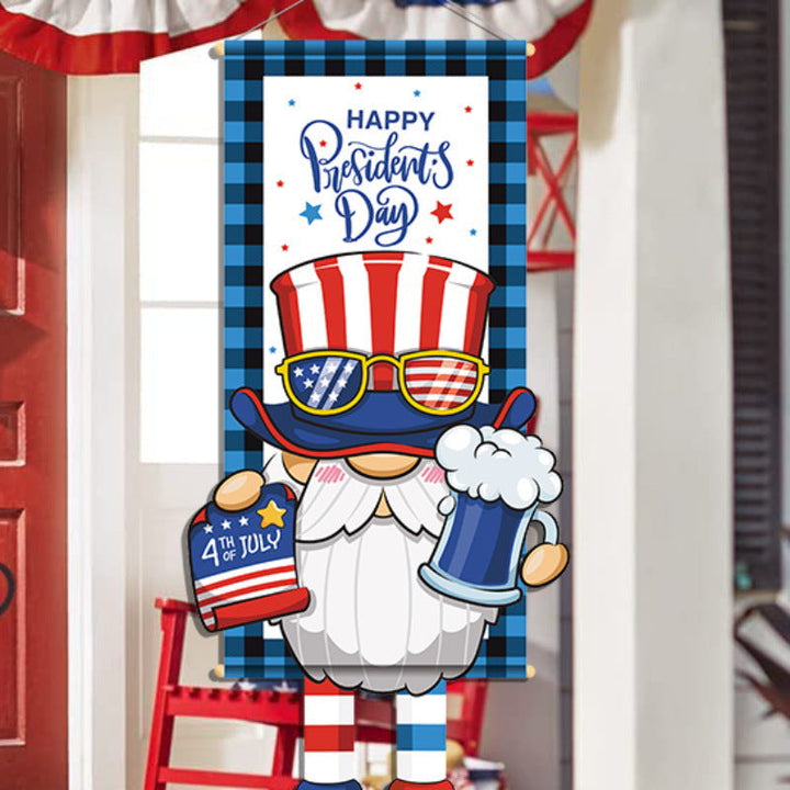 Unisex nan patriotic door banner with Uncle Sam motif Kalsten