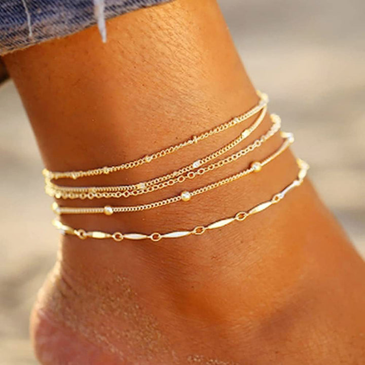 Elegant Double Chain Anklet Kalsten