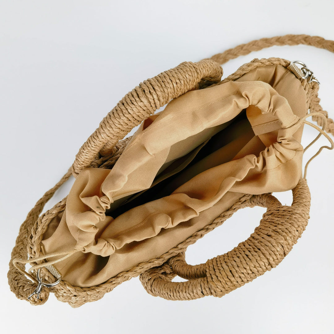 Handcrafted rattan bag with shoulder strap Kalsten