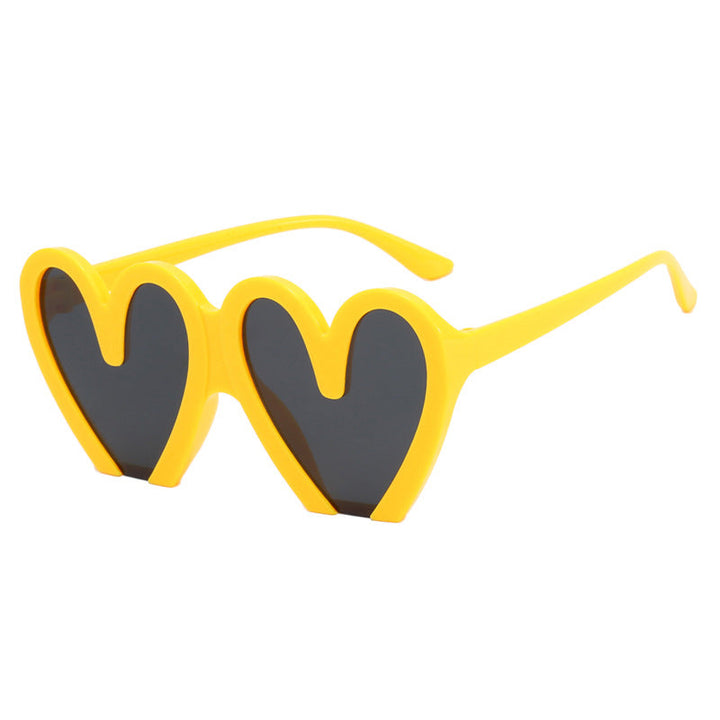 Women's Heart-Shaped Sunglasses with Durable Plastic Frame and UV Protection Kalsten
