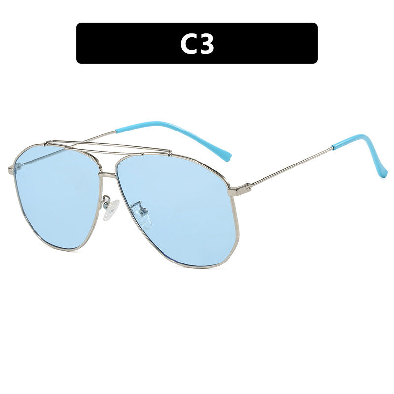 Women's creative pilot sunglasses with striking frame Kalsten