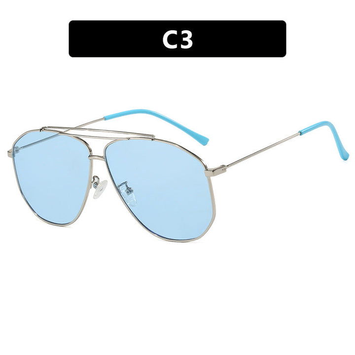 Women's creative pilot sunglasses with striking frame Kalsten