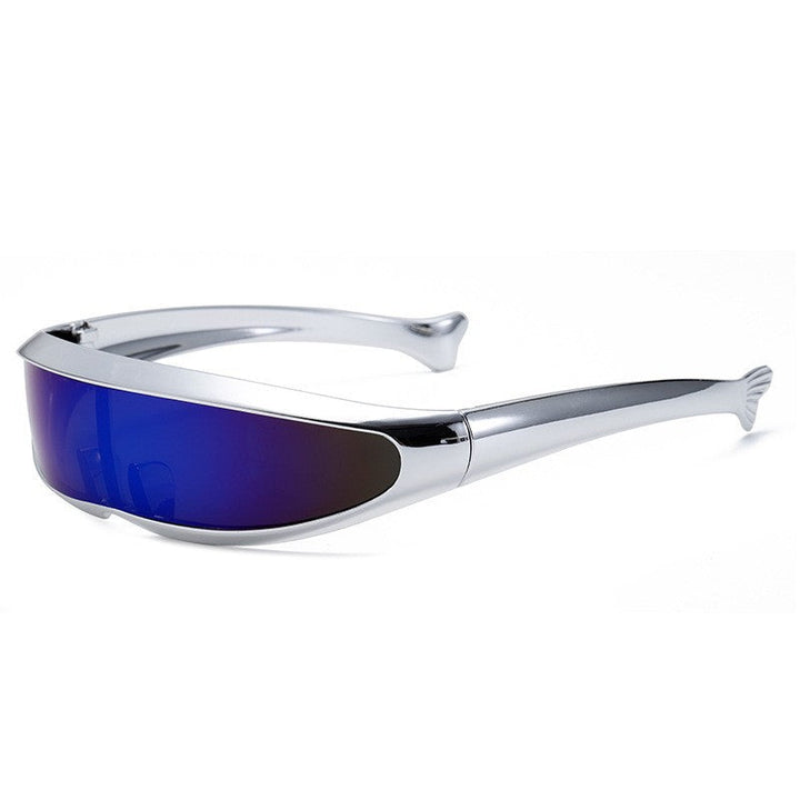 Women Futuristic Designer Sunglasses with Stylish Gold Frame Kalsten