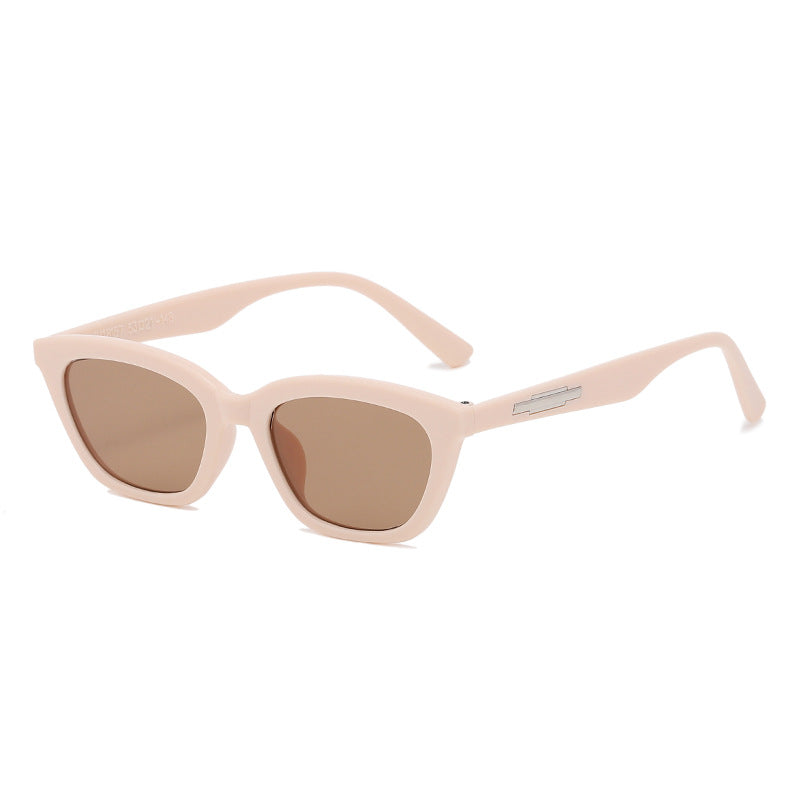 Women's fashionable Cat-Eye sunglasses with transparent frame and mirrored lenses Kalsten