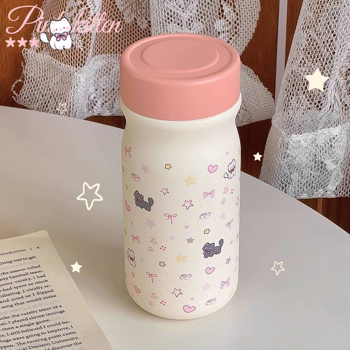 Ladies Insulated Water Bottle with Cute Dog Motif Kalsten