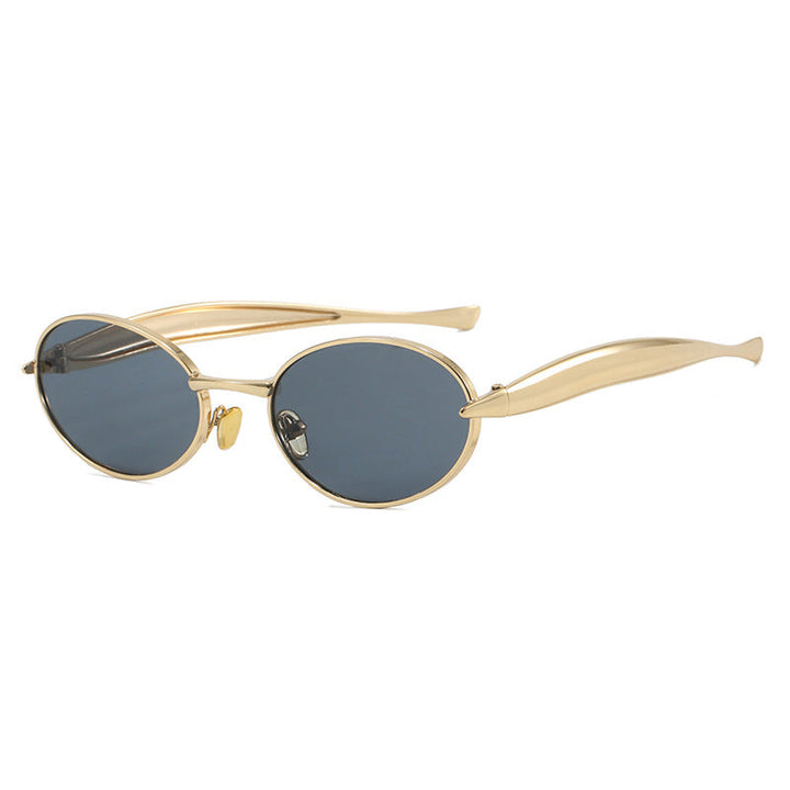 Women's fashionable sunglasses with oval frame and sparkling details Kalsten