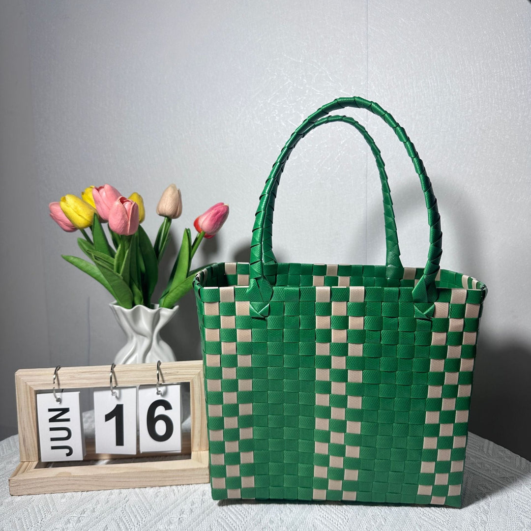Braided handbag with sturdy handles Kalsten