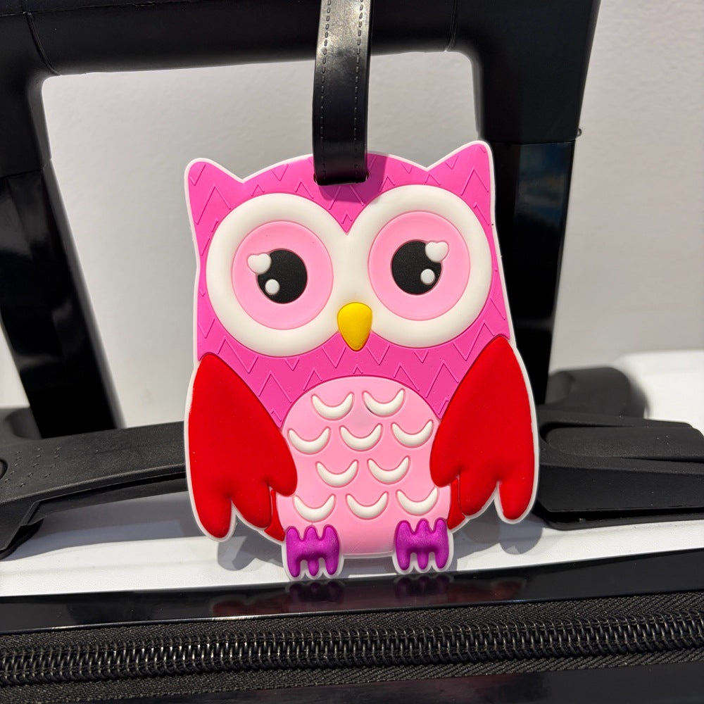 Owl-Themed Luggage Tag Kalsten