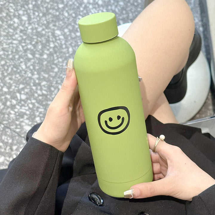 Women's Insulated Water Bottle with Fun Emoji Design Kalsten