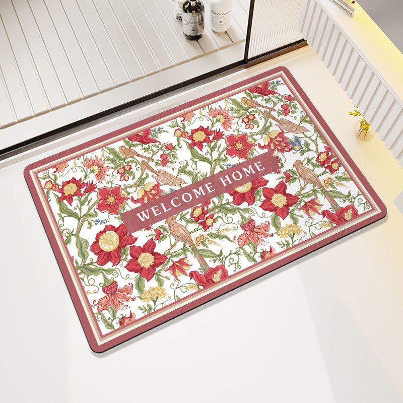 Geometric Pattern Decorative Floor Mat Acalora