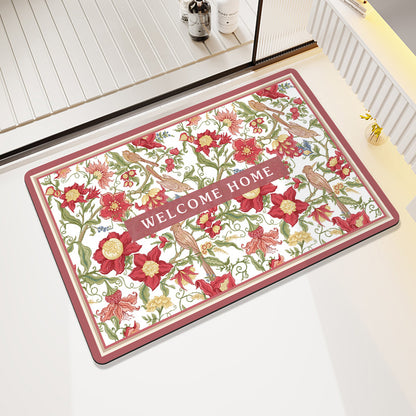 Geometric Pattern Decorative Floor Mat Acalora