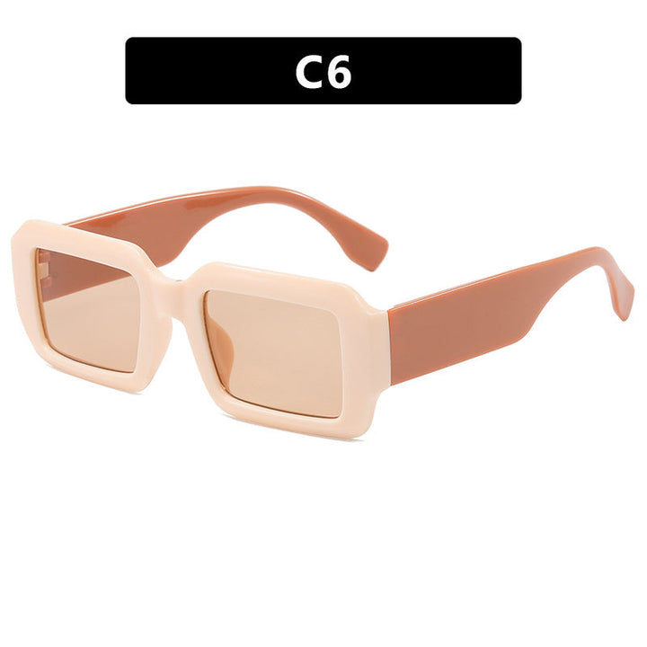 Ladies oversized square sunglasses with modern plastic frame Kalsten