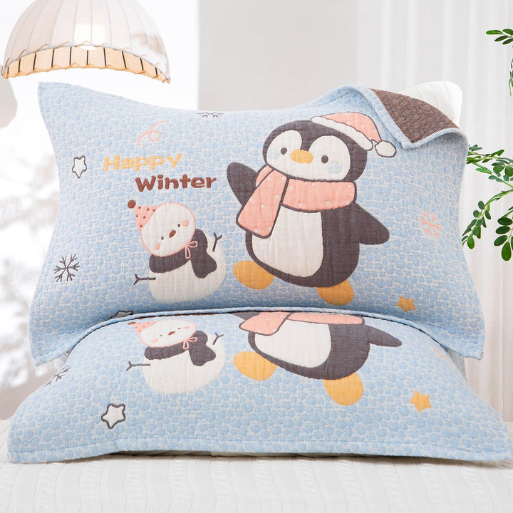 Ladies cushion cover with cheerful penguin design Kalsten