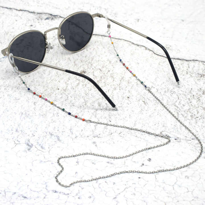Vibrant Multi-Colored Beaded Eyewear Chain Kalsten