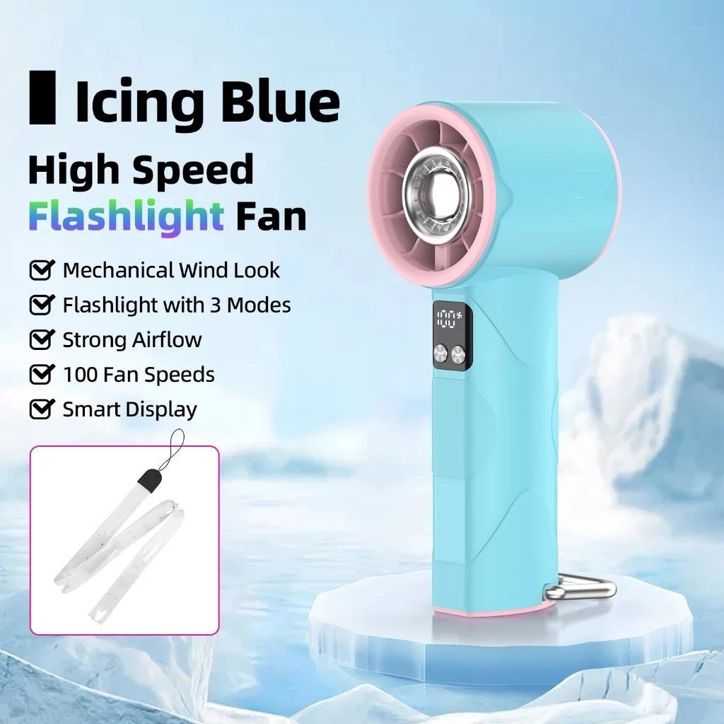 Ladies high-speed fan with flashlight Kalsten