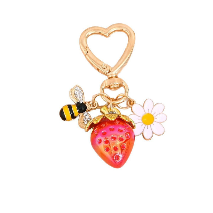 Keychain with Fruity Strawberry Design Kalsten