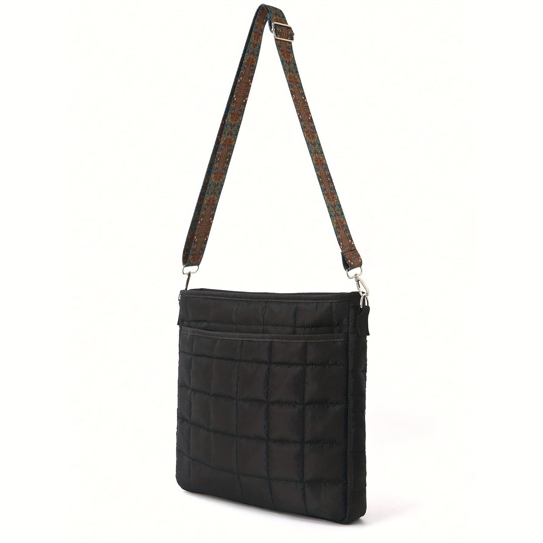 Fashionable shoulder bag with square quilted pattern Kalsten