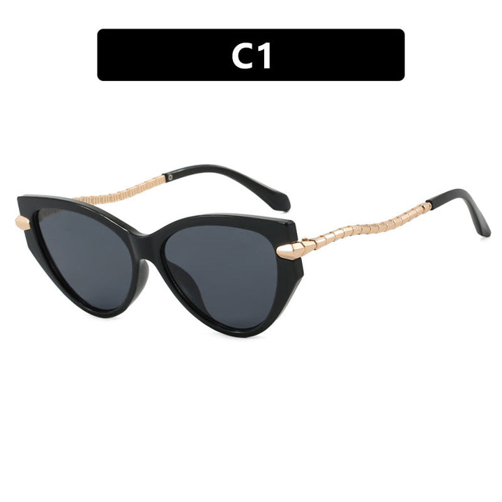 Ladies Cat-Eye Sunglasses with elegant metal frame and fashionable accents Kalsten