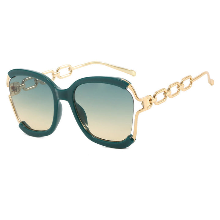 Ladies fashionable sunglasses with golden chain details Kalsten
