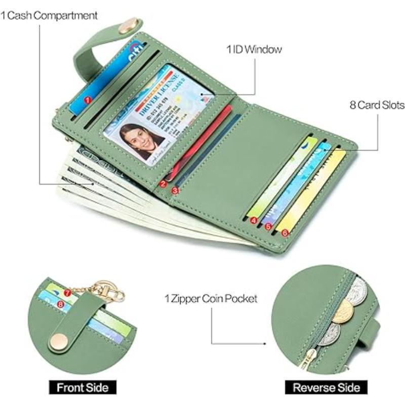 Compact card holder with keychain Kalsten