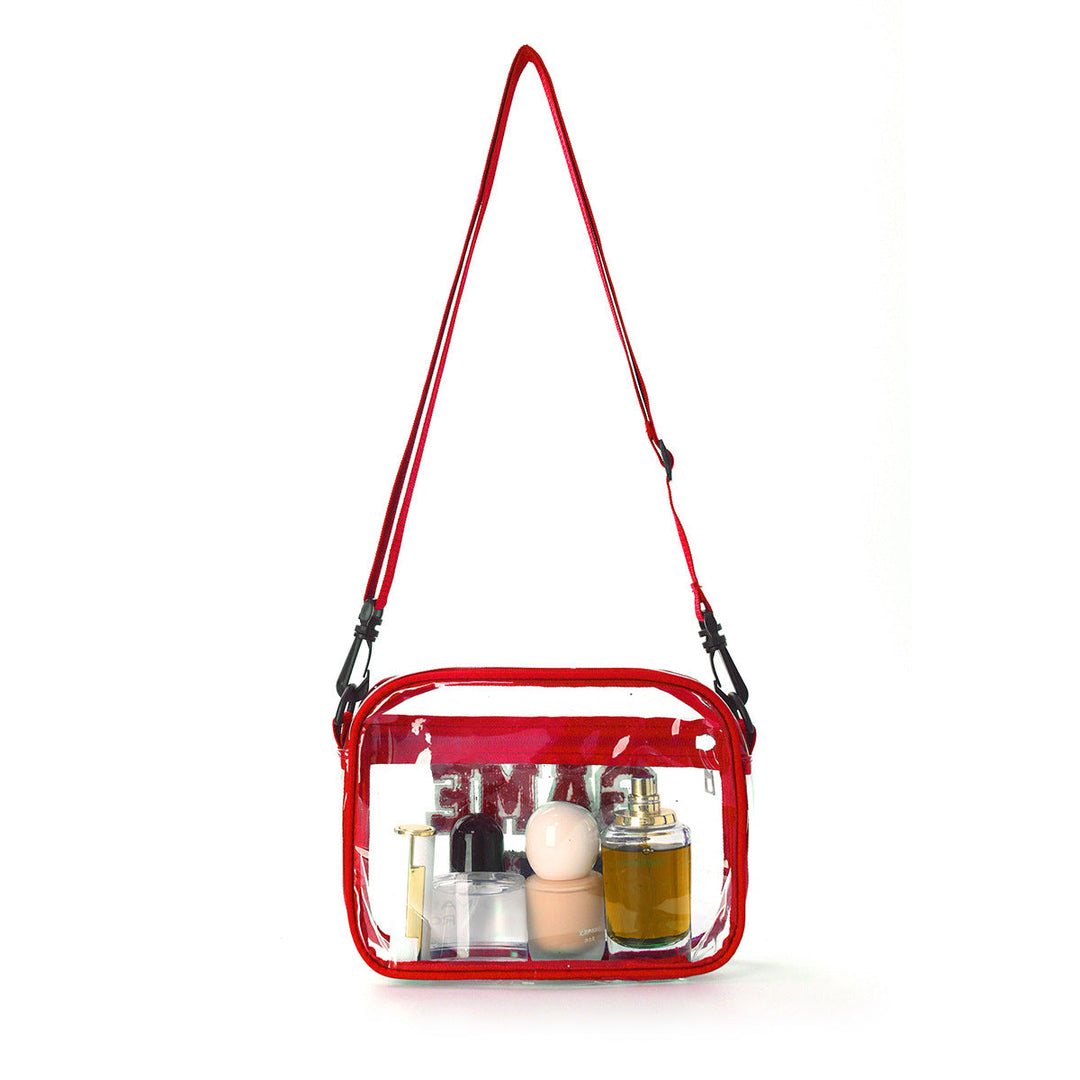 Sporty shoulder bag with transparent front Kalsten