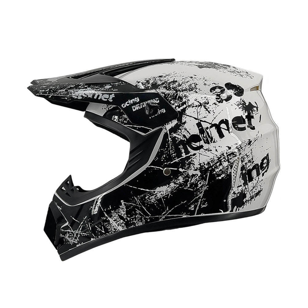 full-face motocross helmet with extended visor and reinforced chin guard Kalsten