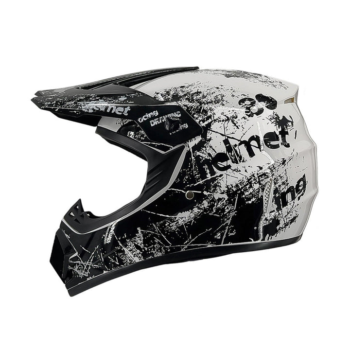 full-face motocross helmet with extended visor and reinforced chin guard Kalsten