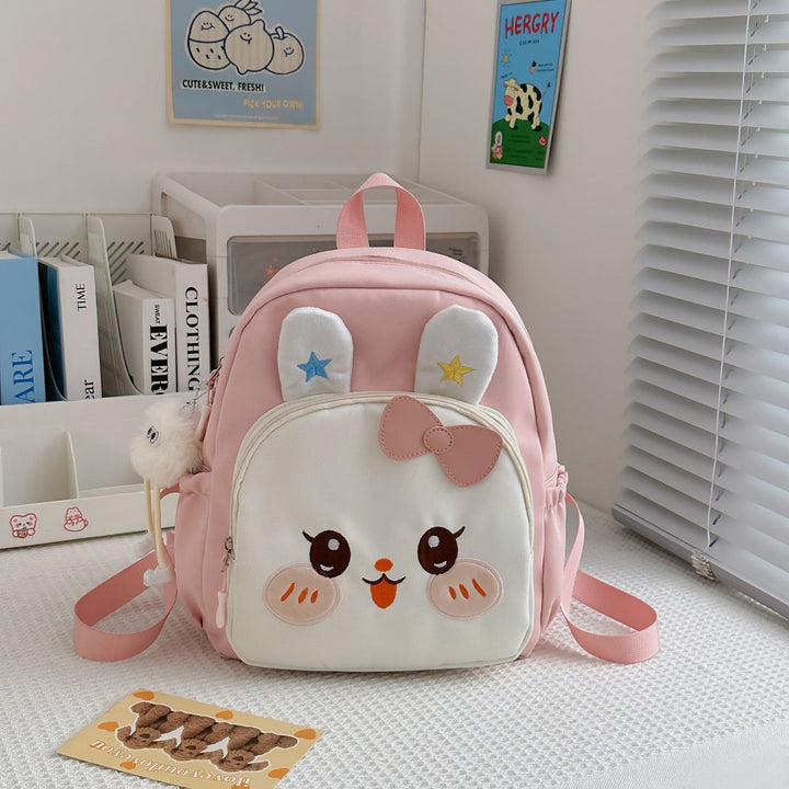 Girls' Cute Bunny-Themed Mini School Backpack