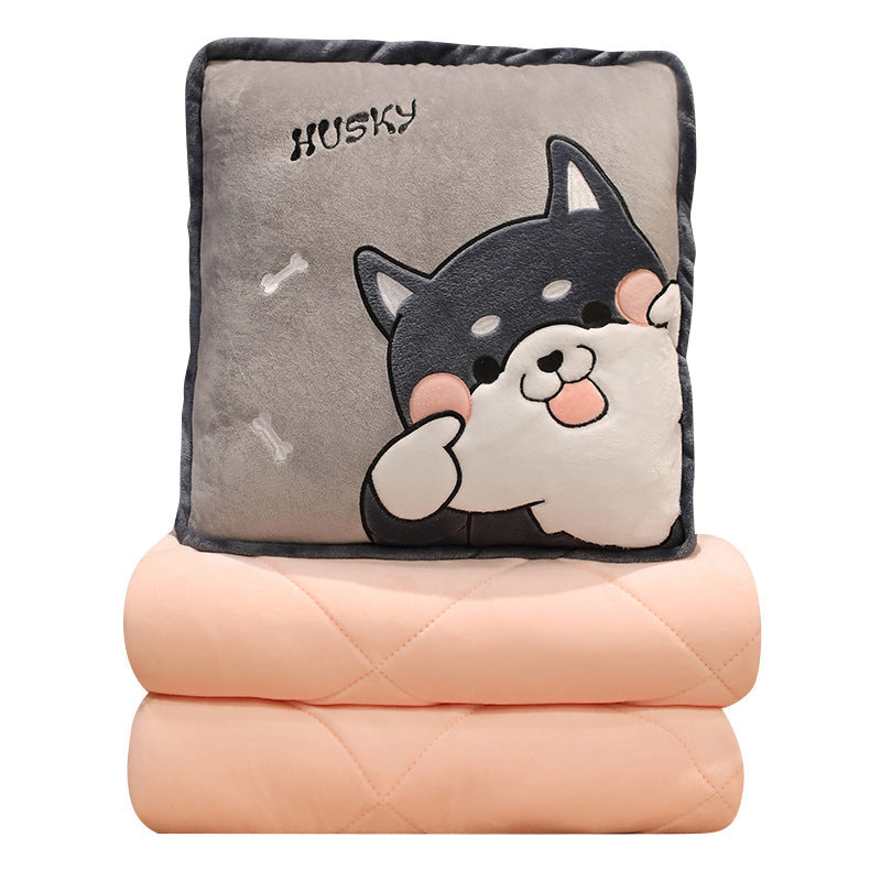 Plush pillow with cute husky design Kalsten