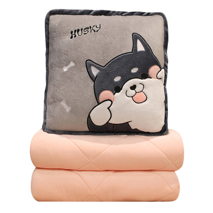 Plush pillow with cute husky design Kalsten